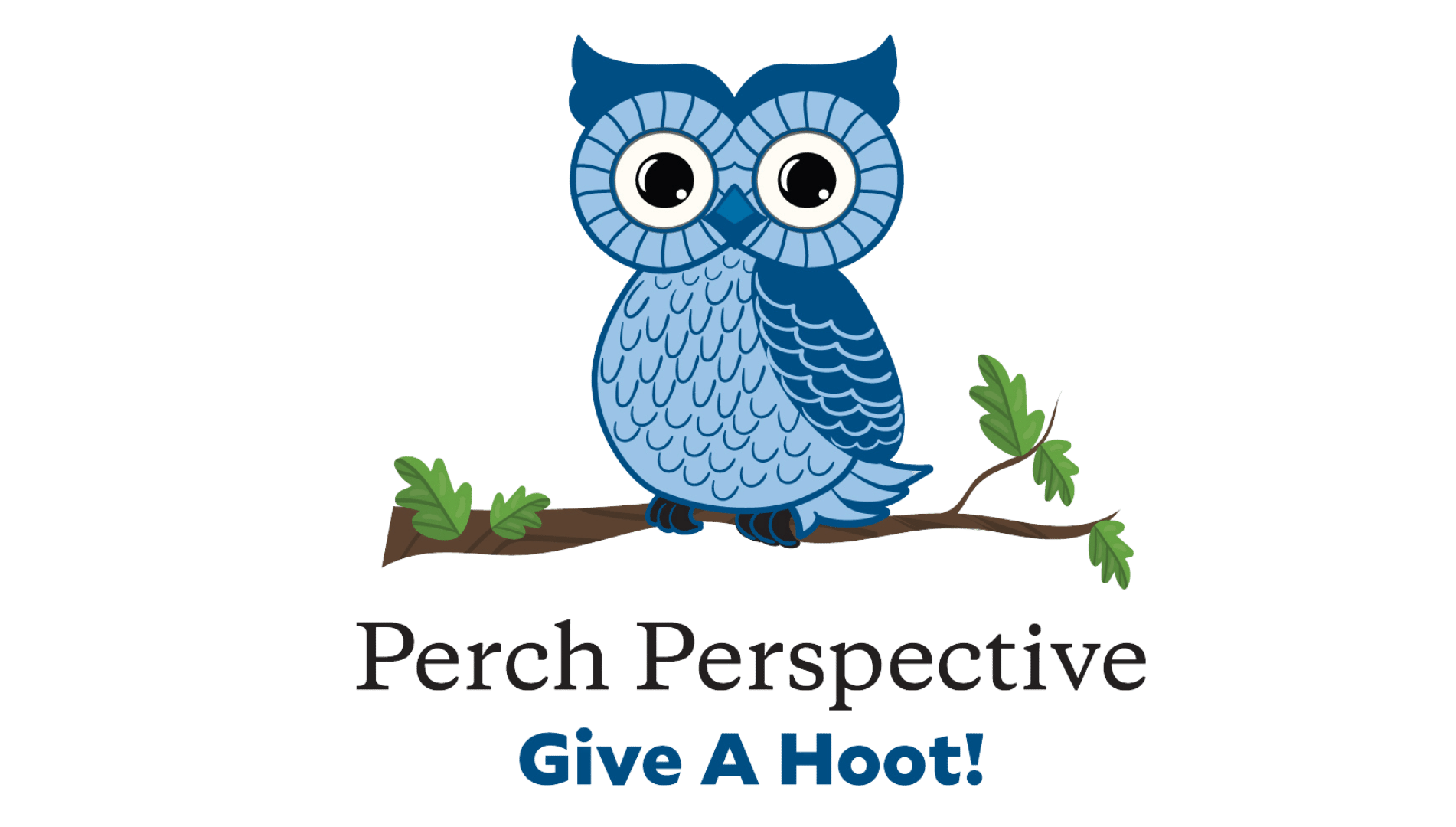 vector image with an owl on a branch for the perch perspective