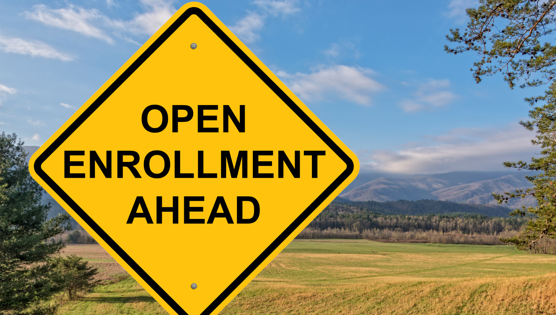 open enrollment sign